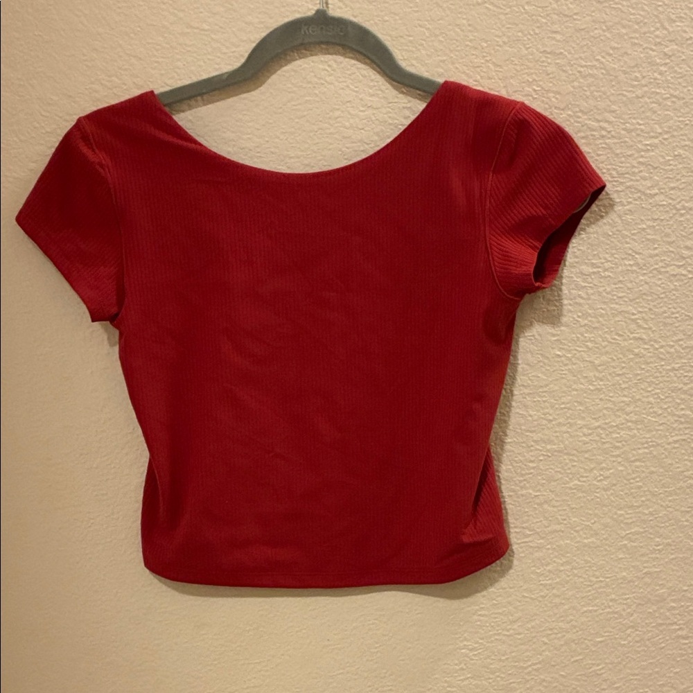 Elegant Red Crop Top for Women